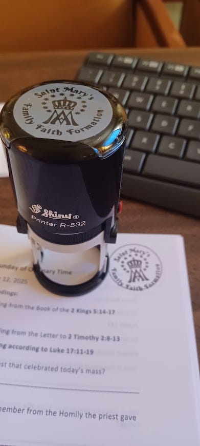 Customer photo review of Self-Inking Stamp