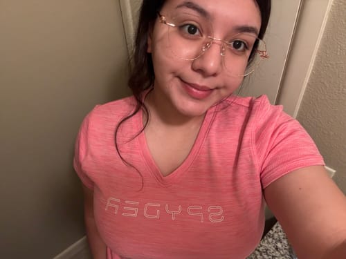 Customer photo review of Aria Eyeglasses