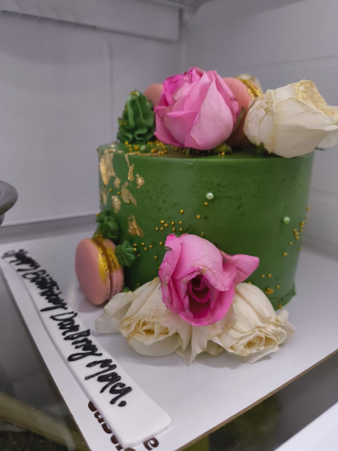 Customer photo review of Custom Floral Cake Online