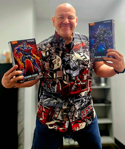 Customer photo review of Transformers "‘Til All Are One" – KUNUFLEX Short Sleeve Shirt