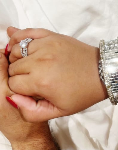Customer photo review of Maeve Elegant Silver Solitaire Ring