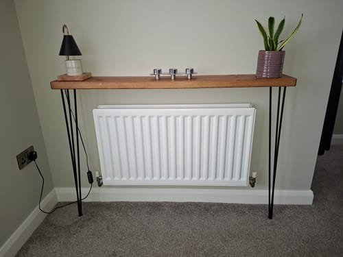 Customer photo review of Console Table 20cm Depth | Hairpin Leg