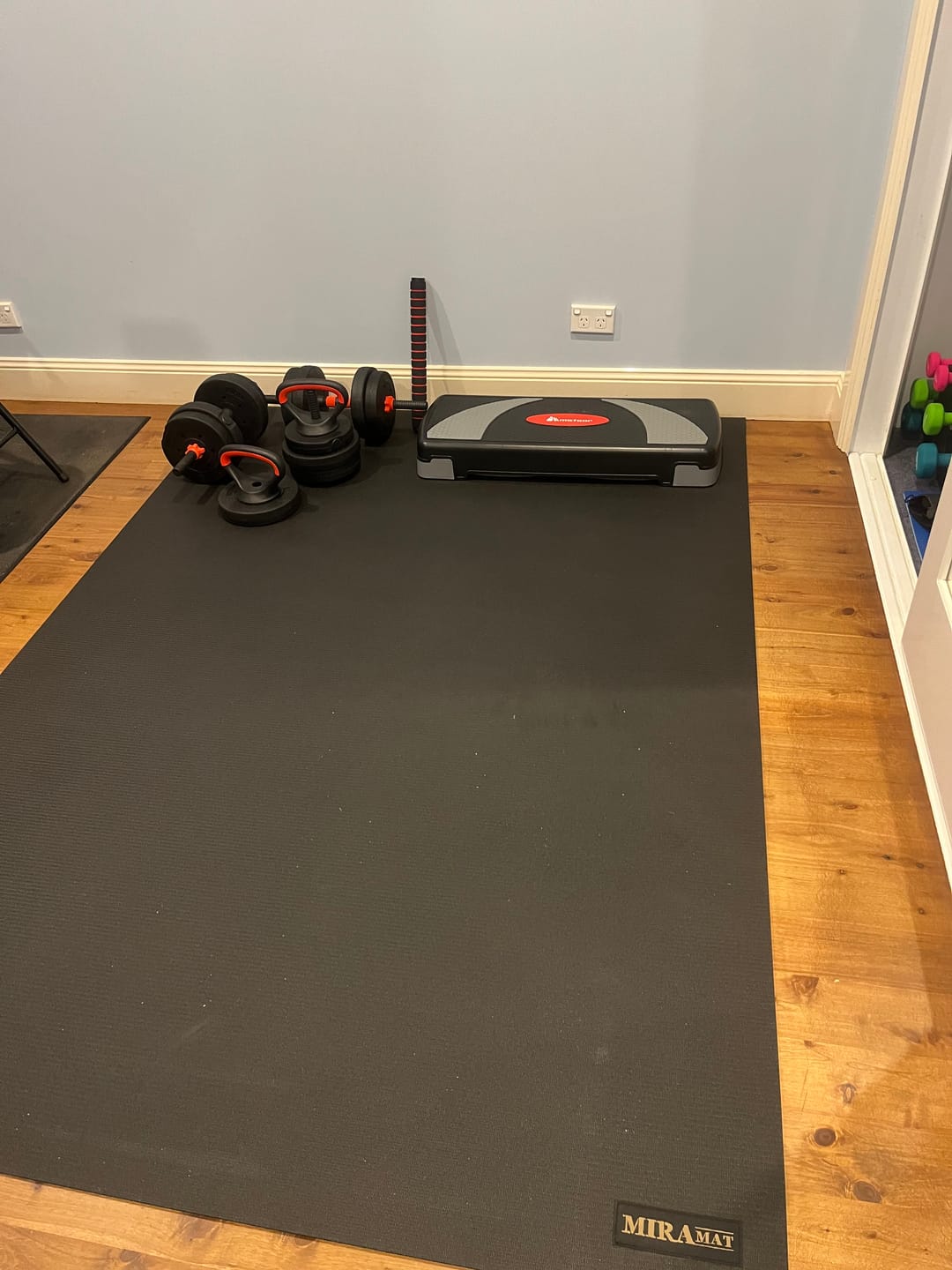 Customer photo review of Miramat® Mega - 214cm x 153cm - Very Large Exercise Mat - In Stock