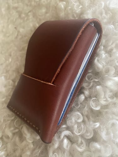 Customer photo review of Slimmad plånbok i äkta läder