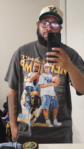 Customer photo review of "White Men Can't Jump" T-Shirt