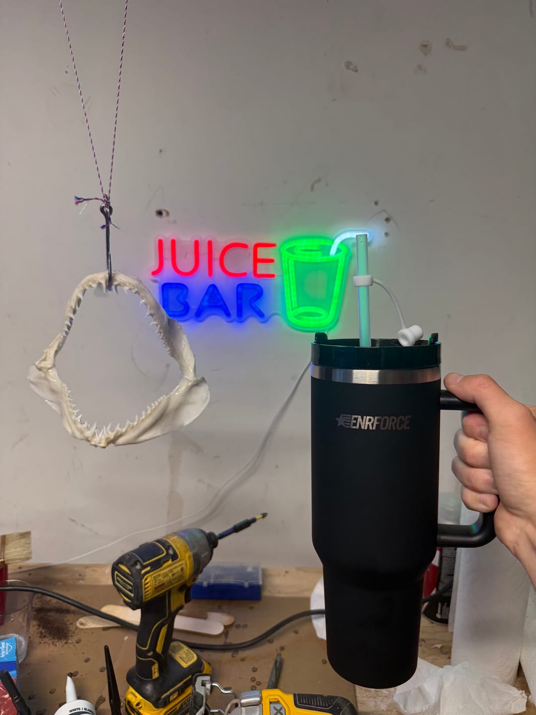 Customer photo review of 40 OZ Soft Matte Tumbler