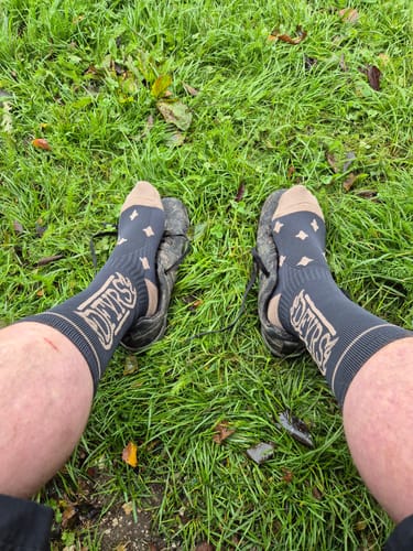 Customer photo review of 3 Pack | Lucky Dip | Compression Shred Socks