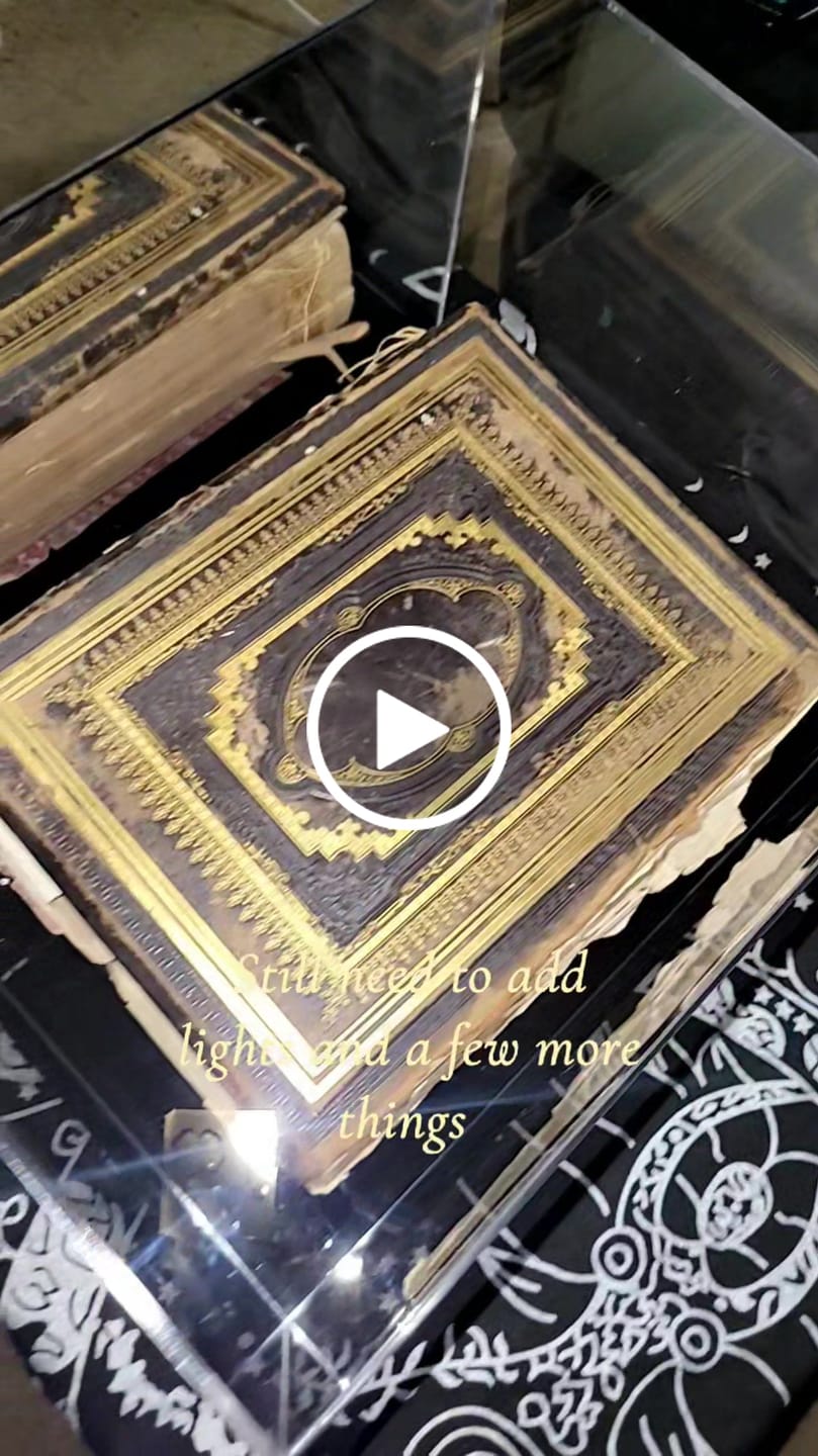 Customer video review of Acrylic Double Sheet Book Display Cases