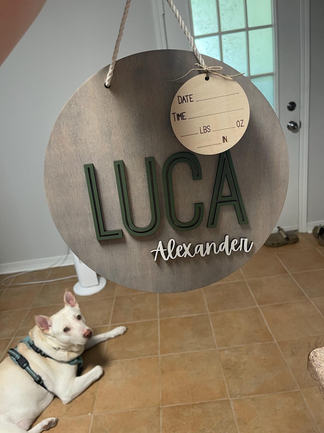 Customer photo review of Hospital Door Hanger - Lucas Blake