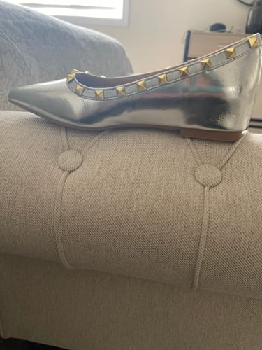 Customer photo review of Women's Pointy Inner Heel Wedge Stud Shoes TS184