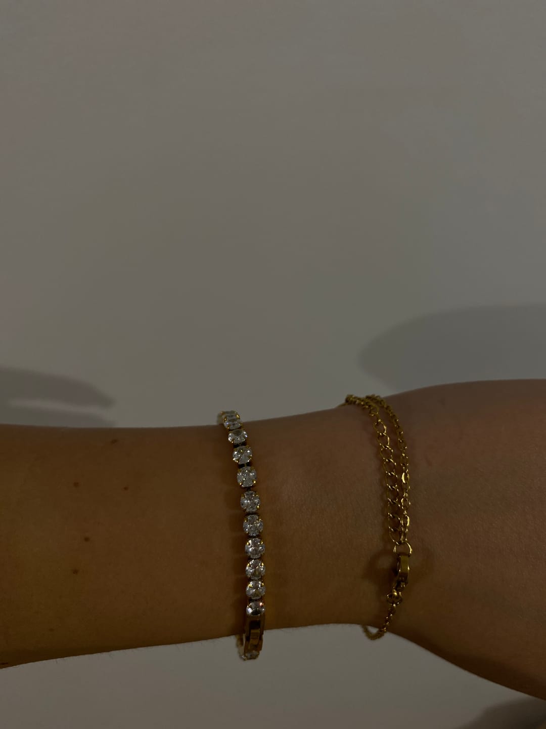 Customer photo review of Bratara Tennis Gold, 4mm