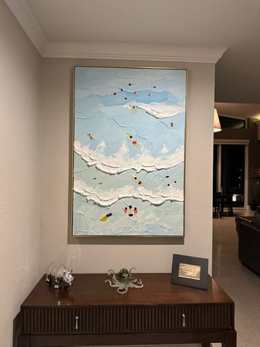 Customer review photo for Plaster Art Texture Painting #SG096