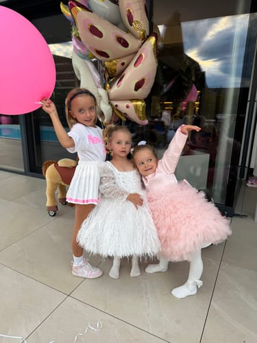 Customer photo review of Lovely Baby Girl Dress Girls Christening Dresses Toddler Birthday Princess Dress