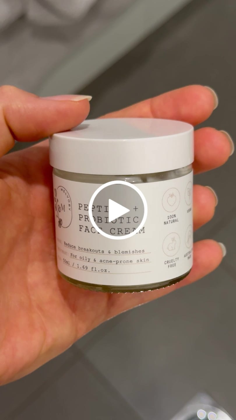 Customer video review of Peptide + Probiotic Face Cream