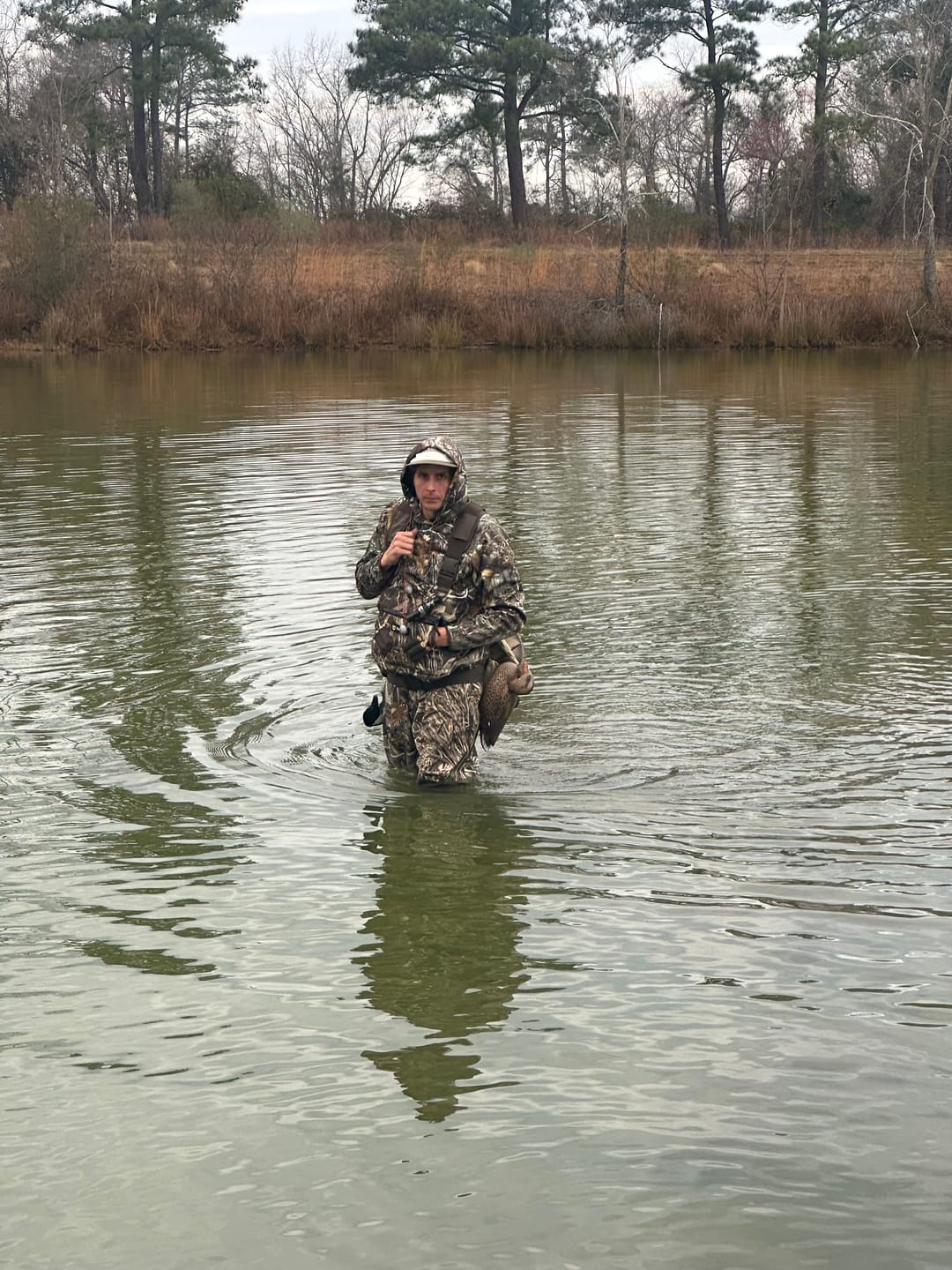 Customer photo review of TorridWade Heated Duck Waterfowl Hunting Breathable Chest Waders