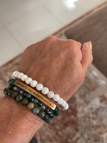 Customer photo review of STACKER - MARBLE HOWLITE (POS)