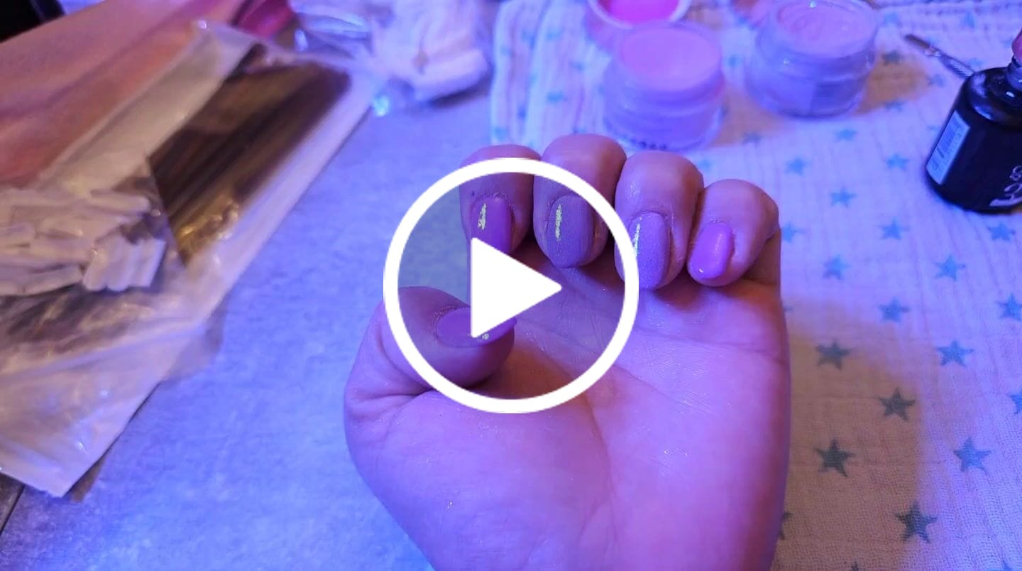 Customer video review of Fandango Pink Dipping Powder