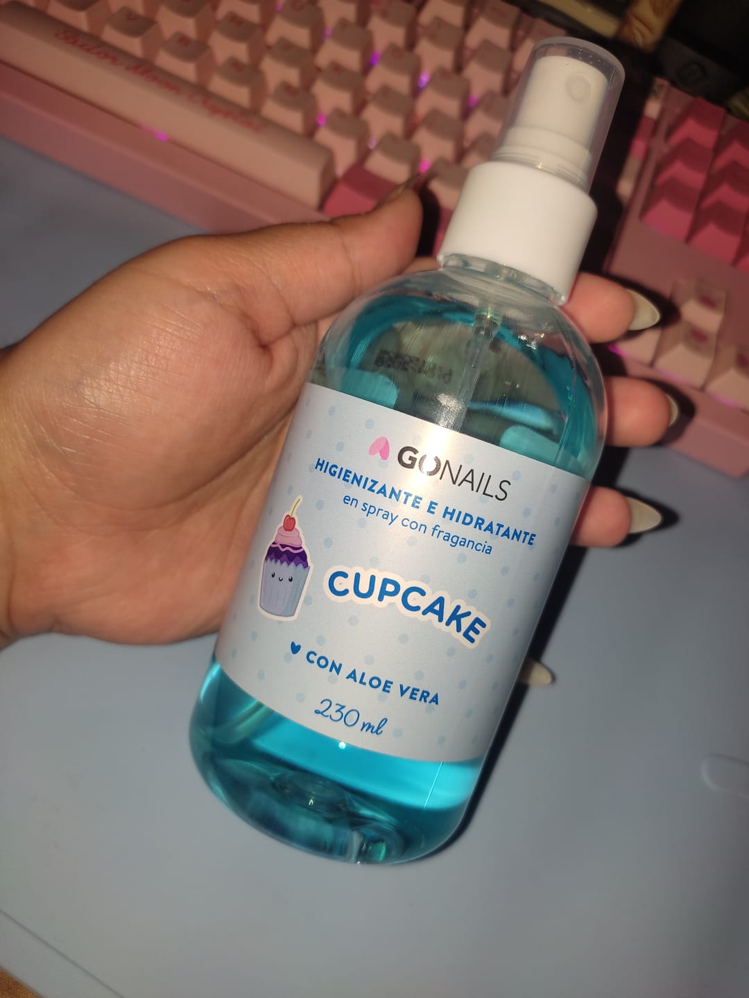 Customer photo review of Higienizante e Hidratante de Manos y Pies - Cupcake