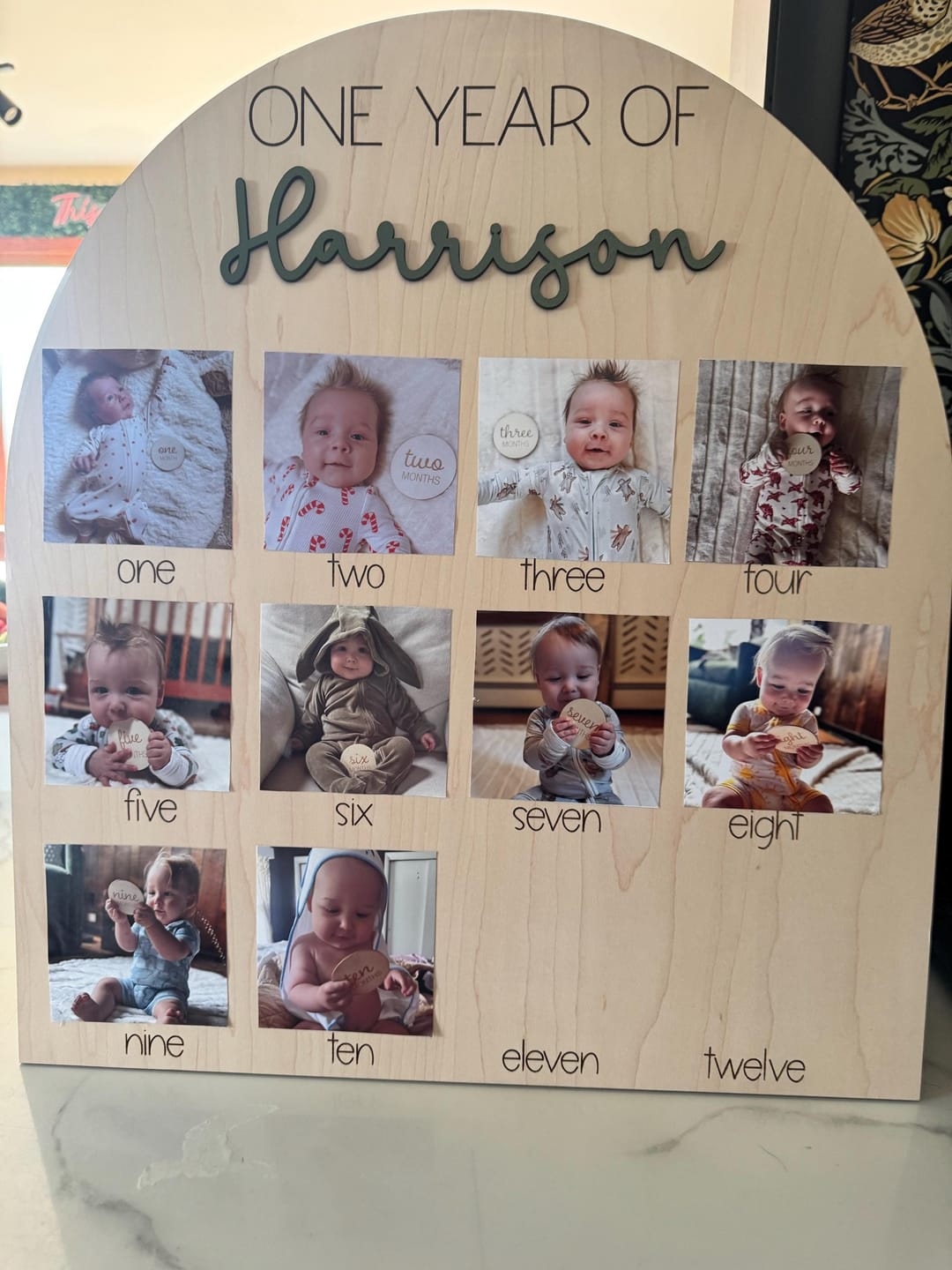 Customer photo review of One Year Of Photo Board