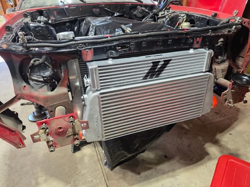 Customer photo review of Motion Raceworks Fox Body Mustang Lower Radiator Support and Intercooler Mounting System (Bolt In/Weld In) 1979-93