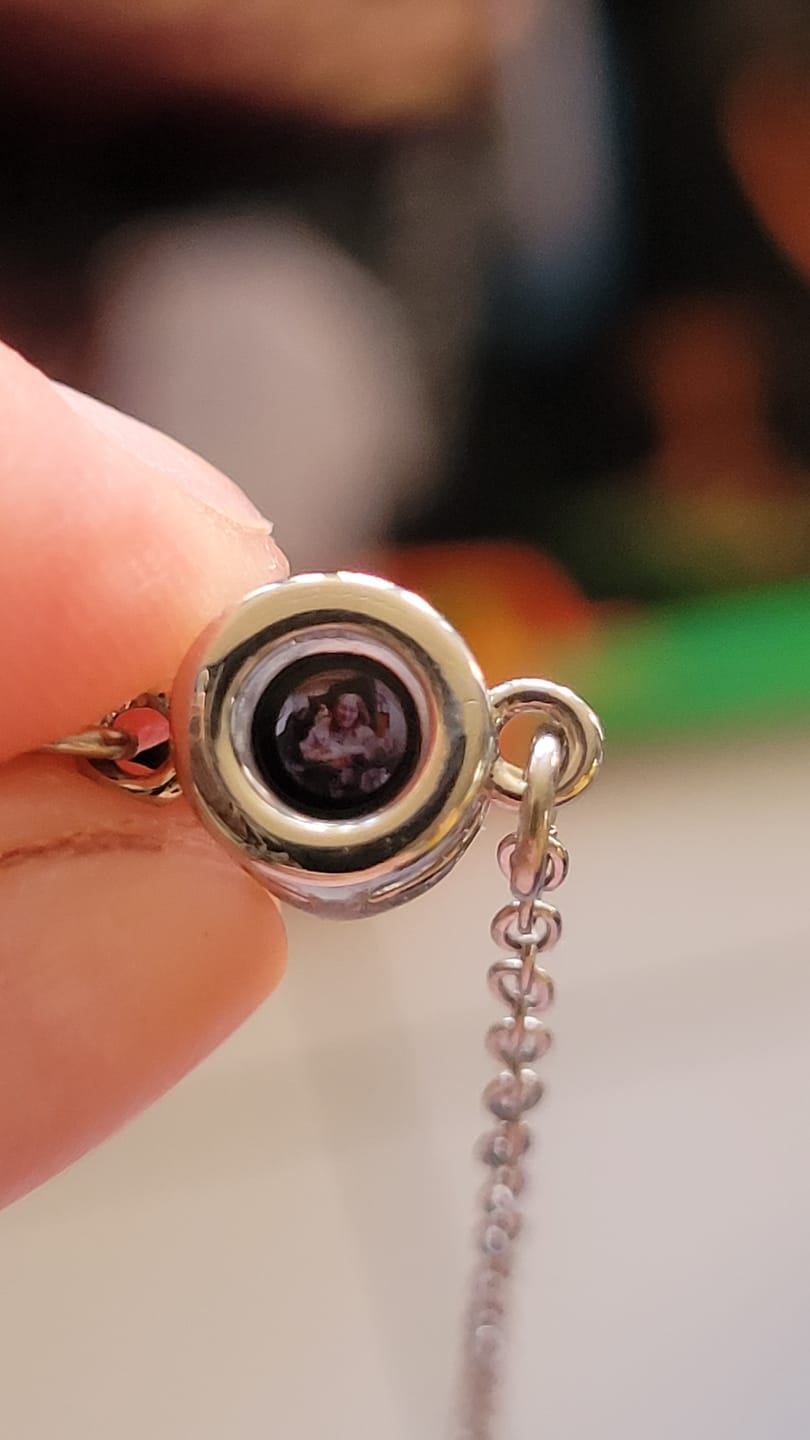 Customer photo review of Photo Projection Bracelet
