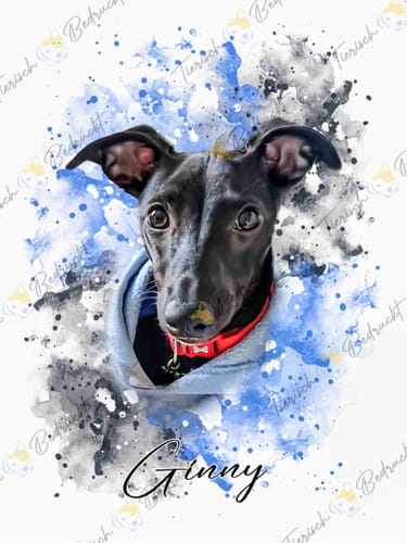 Customer photo review of Your Dog as Watercolor Portrait