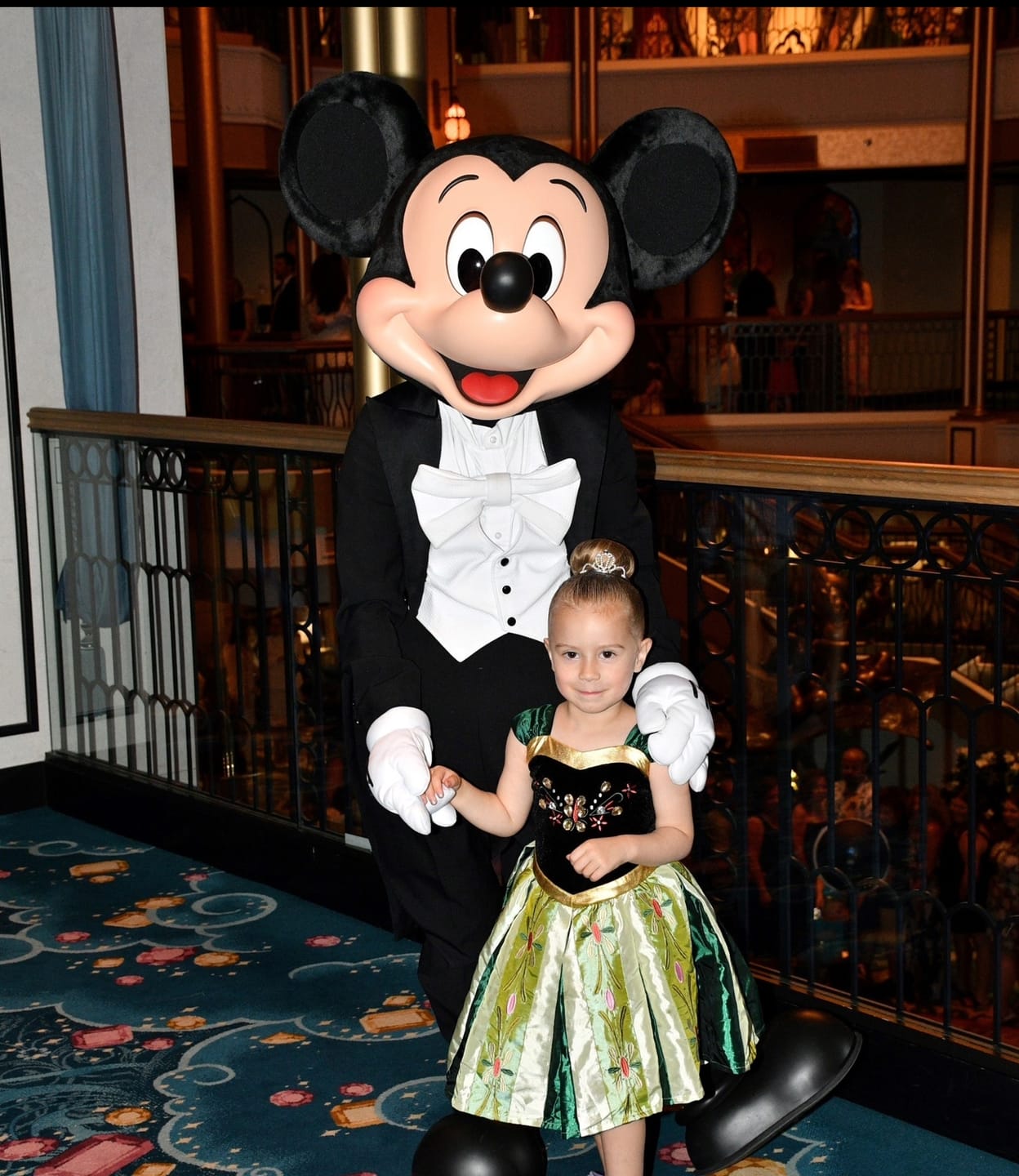 Customer photo review of Portrait Petites Coronation Ice Princess Twirl Length Gown