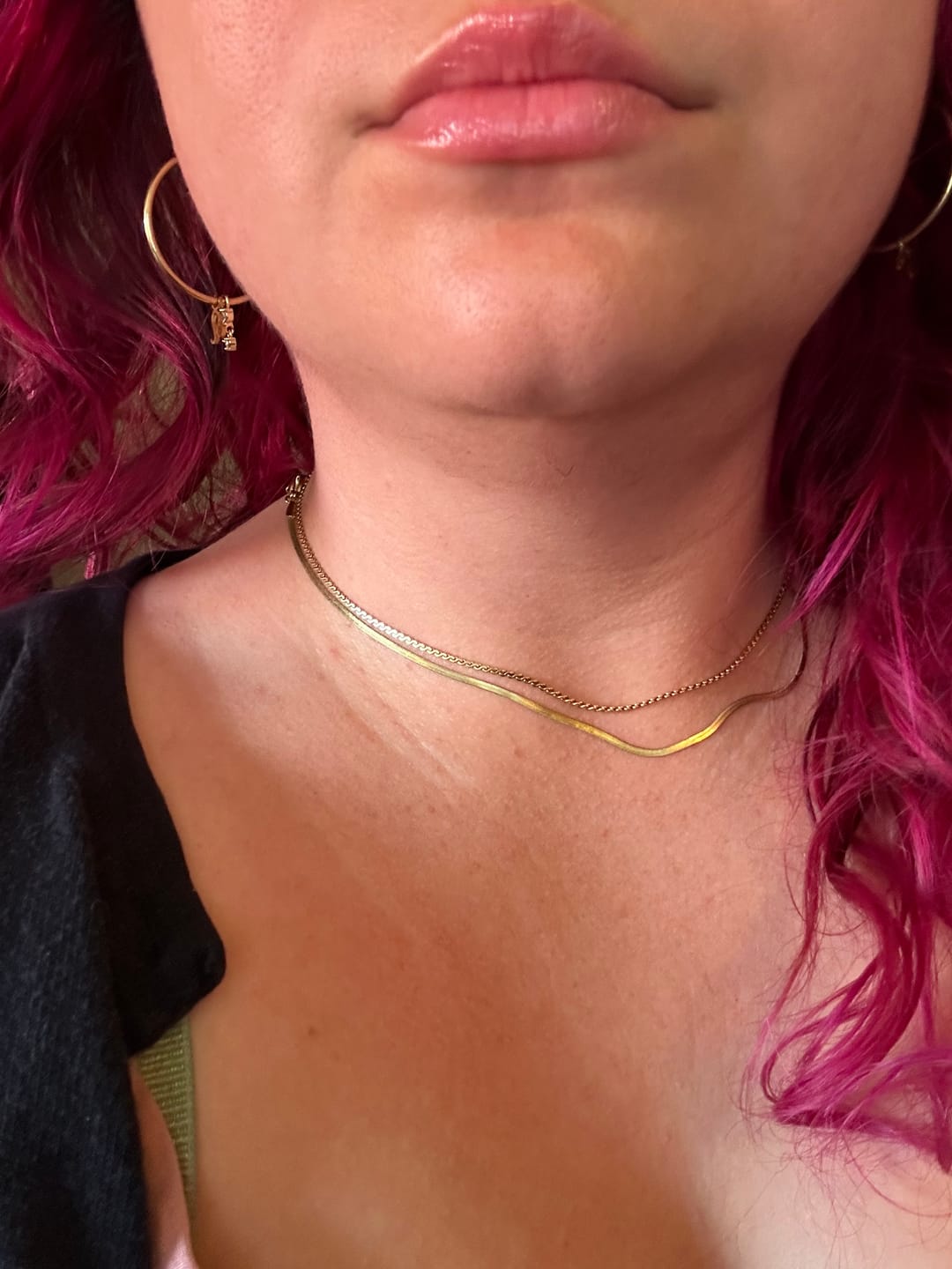 Customer photo review of Herringbone Necklace