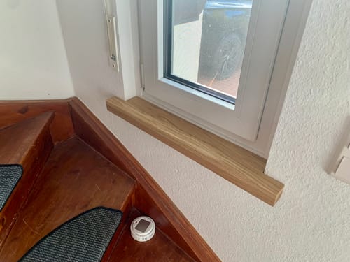 Customer photo review of Aufsatzfensterbank Eiche