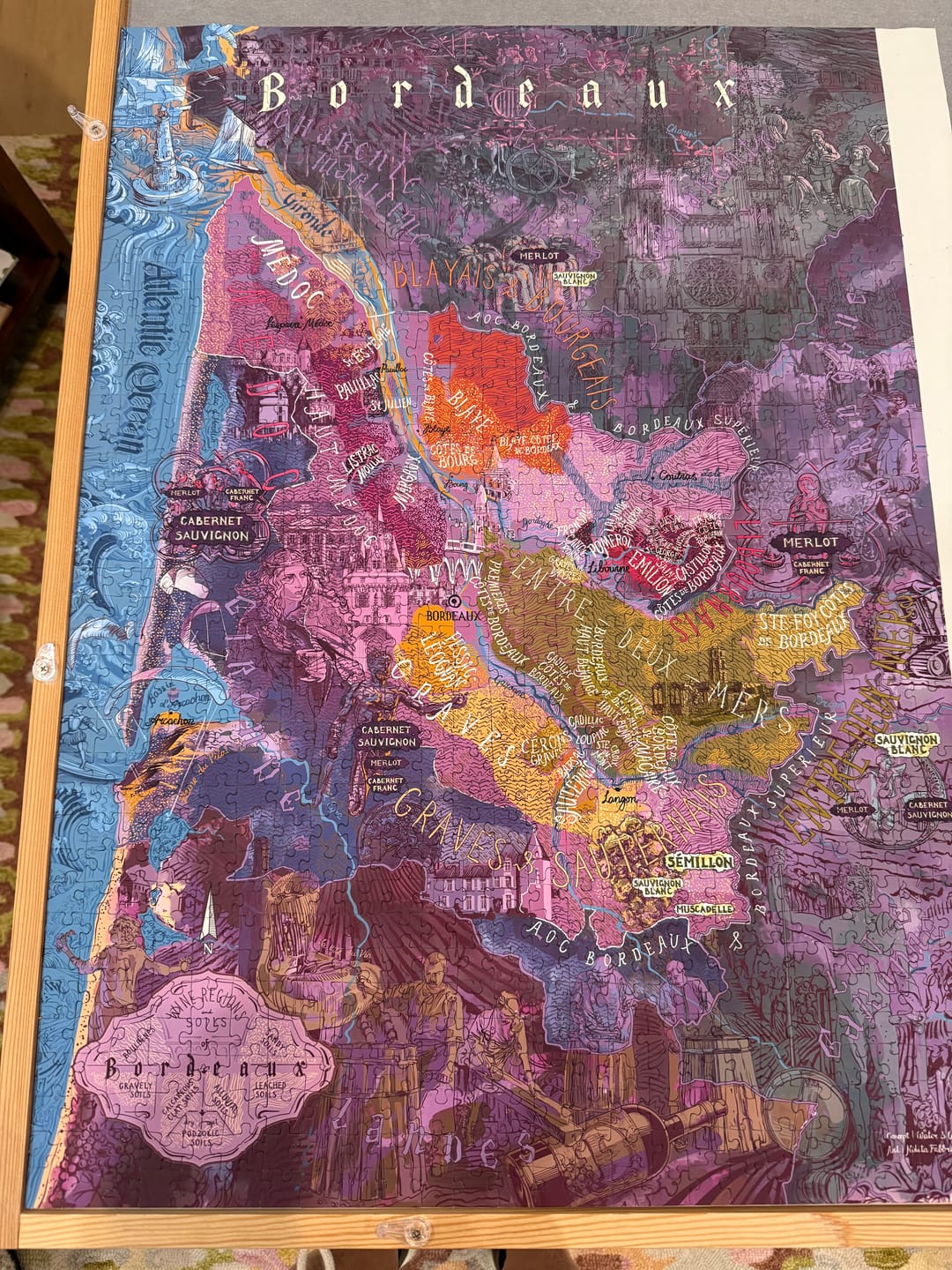Customer photo review of Wine Puzzle - Bordeaux