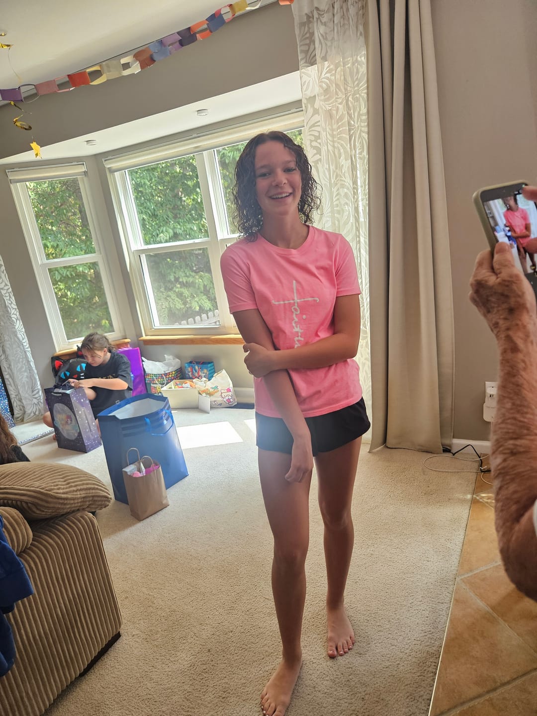 Customer photo review of Youth Faith Tee