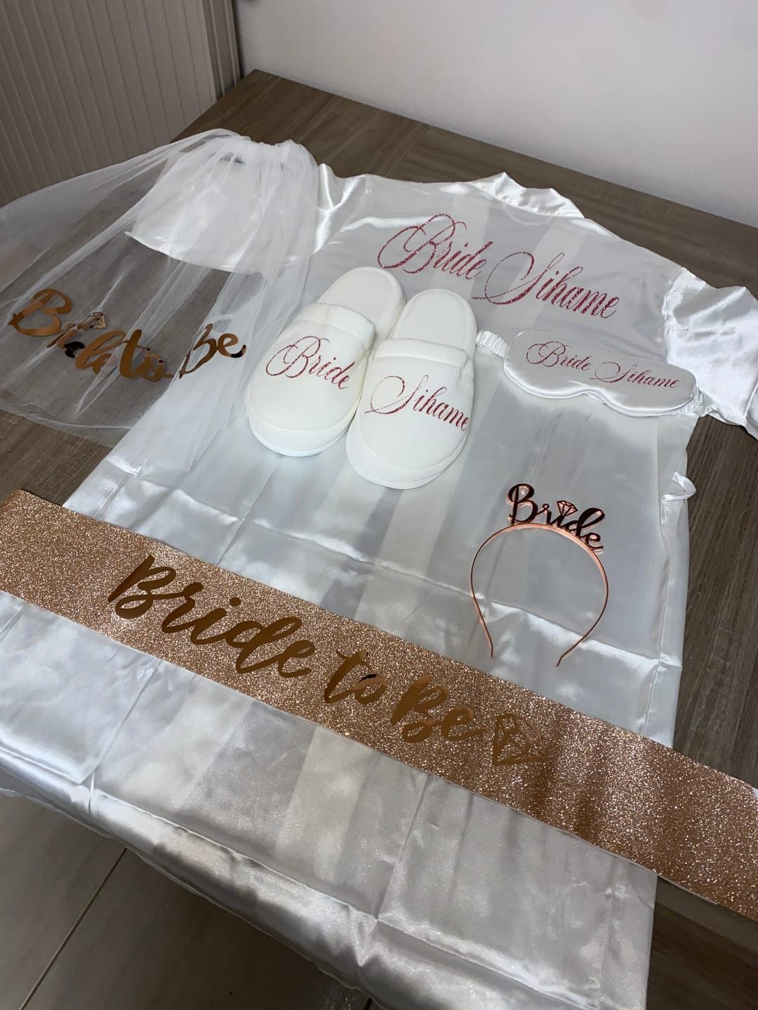 Customer photo review of Bride box Peignoir & nuisette