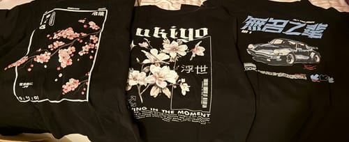 Customer photo review of Ukiyo Back T-Shirt