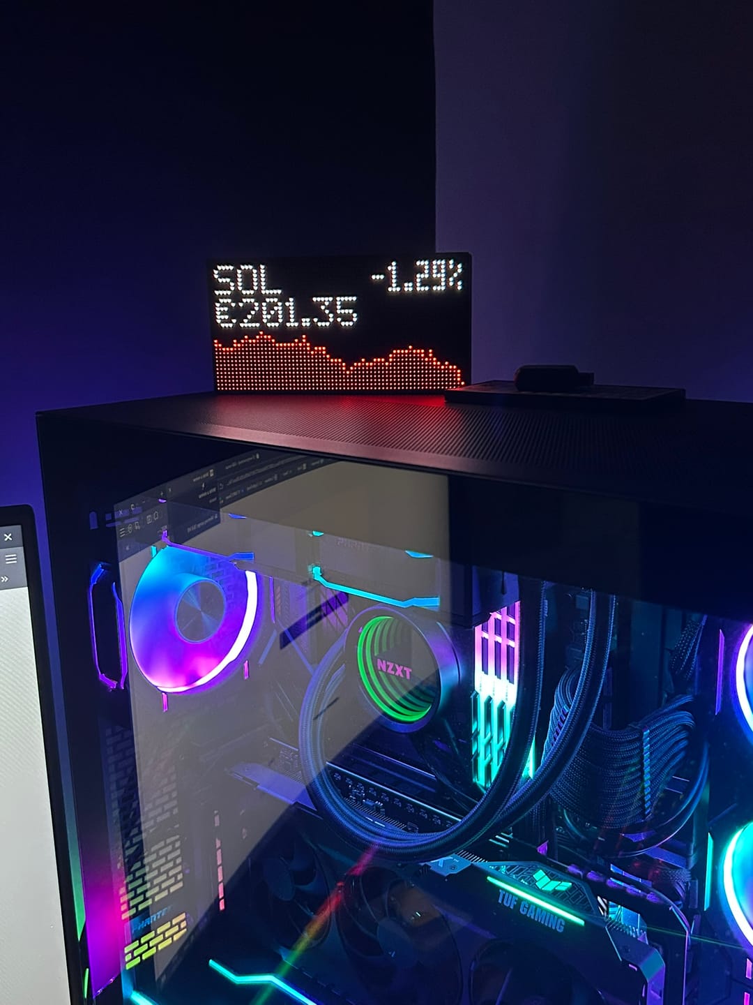 Customer photo review of Ticker Box Display