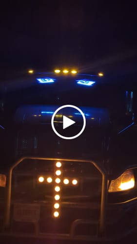 Customer video review of LED Windshield Eyes - Transform Your Truck Into a Beast