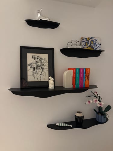Customer photo review of FOLD Wavy Shelf 350