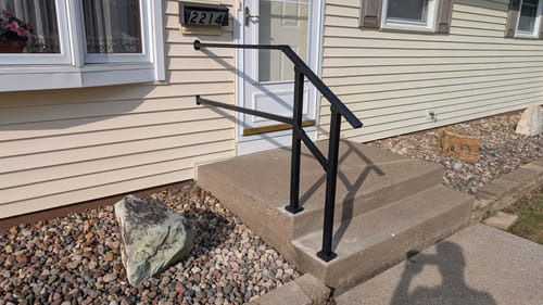 Customer photo review of Stair Handrail Kit