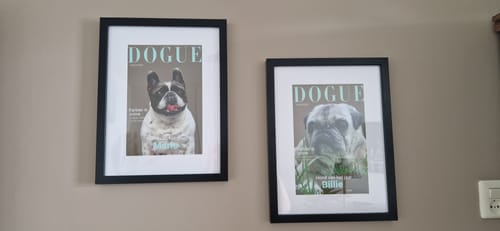 Customer photo review of Dogue - Gepersonaliseerde Poster