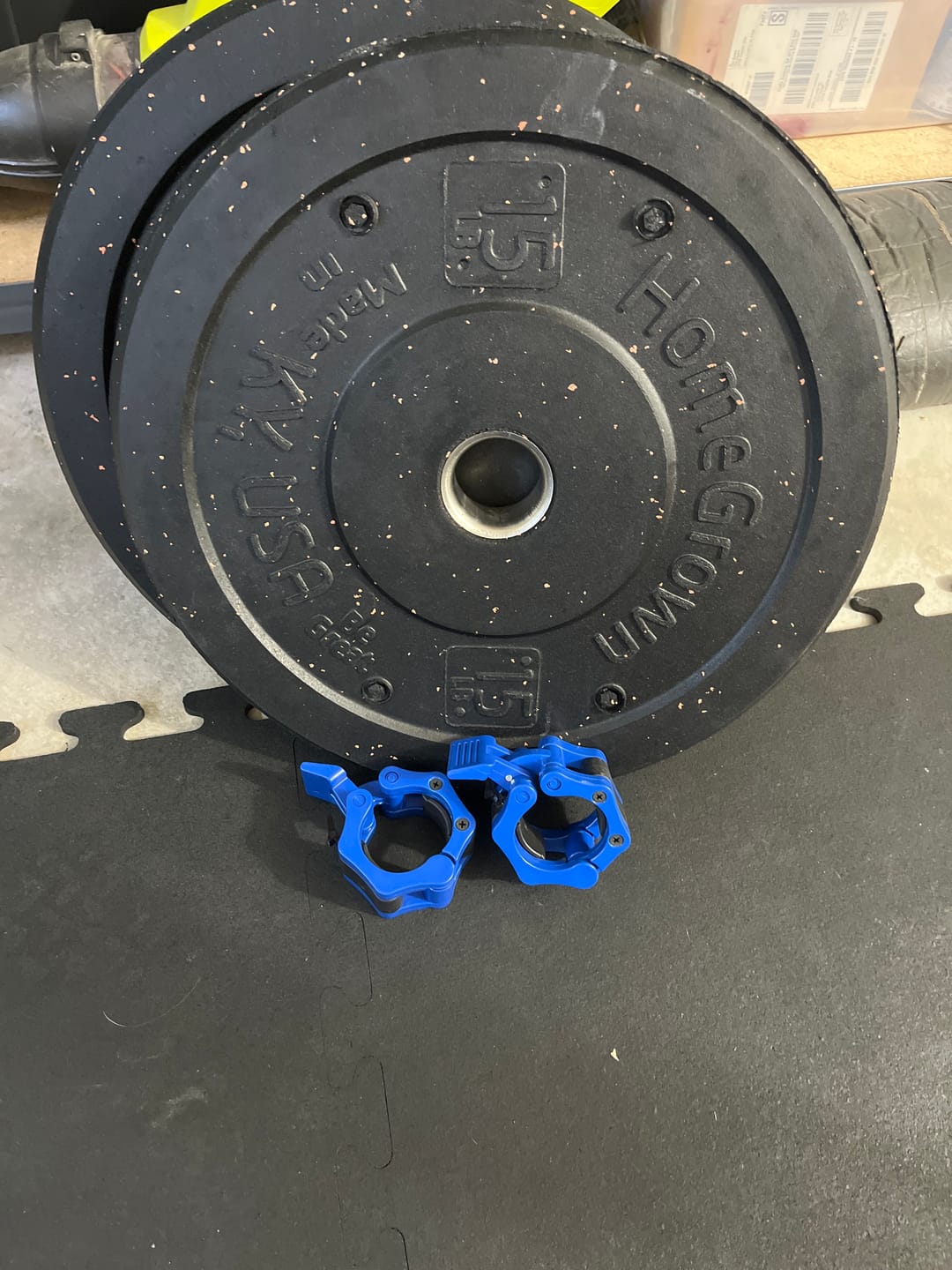 Customer photo review of Barbell Clips, Clamp Style
