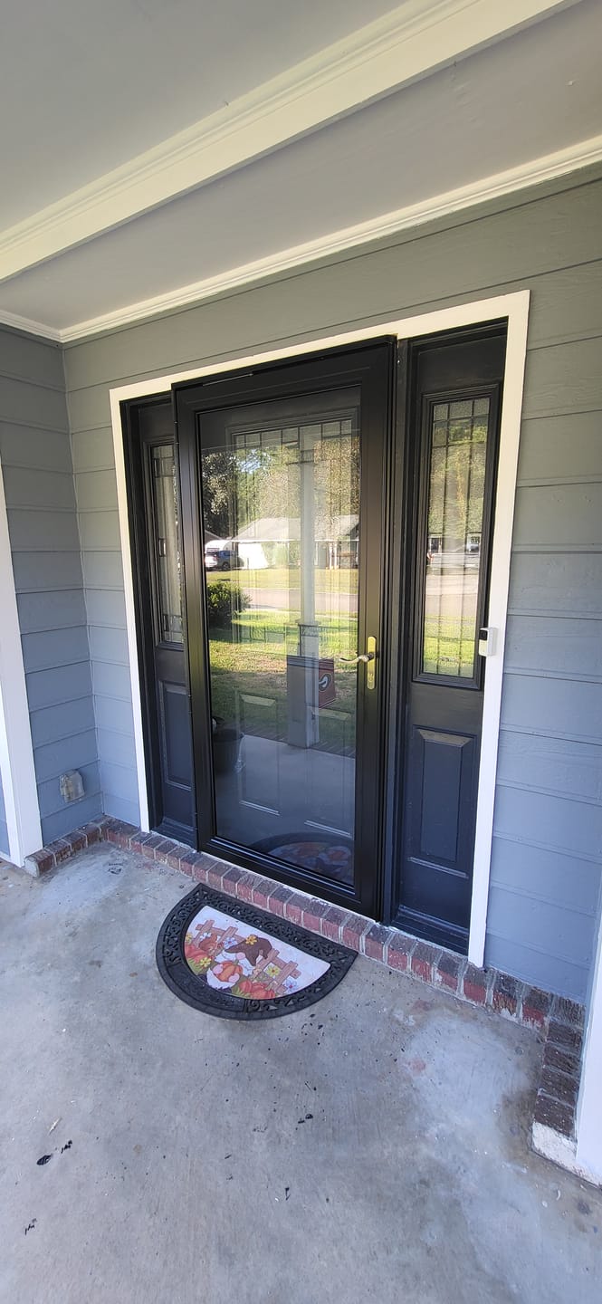 Customer photo review of Portland Glass and Frame Kit (Half Sidelite)