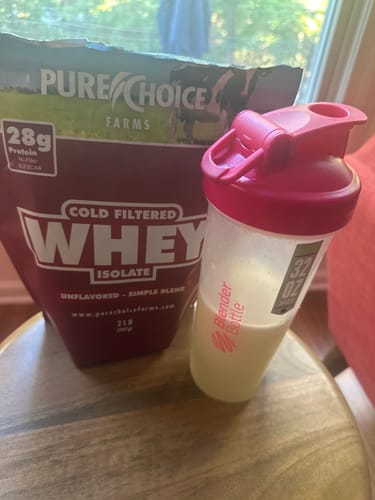 Customer photo review of Whey Protein Isolate Unflavored