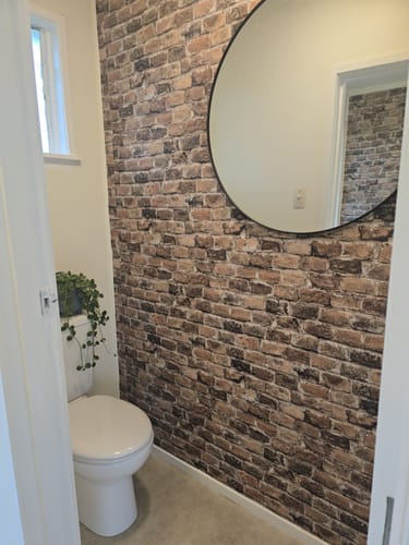 Customer photo review of Brick Wallpaper - Brown Brick
