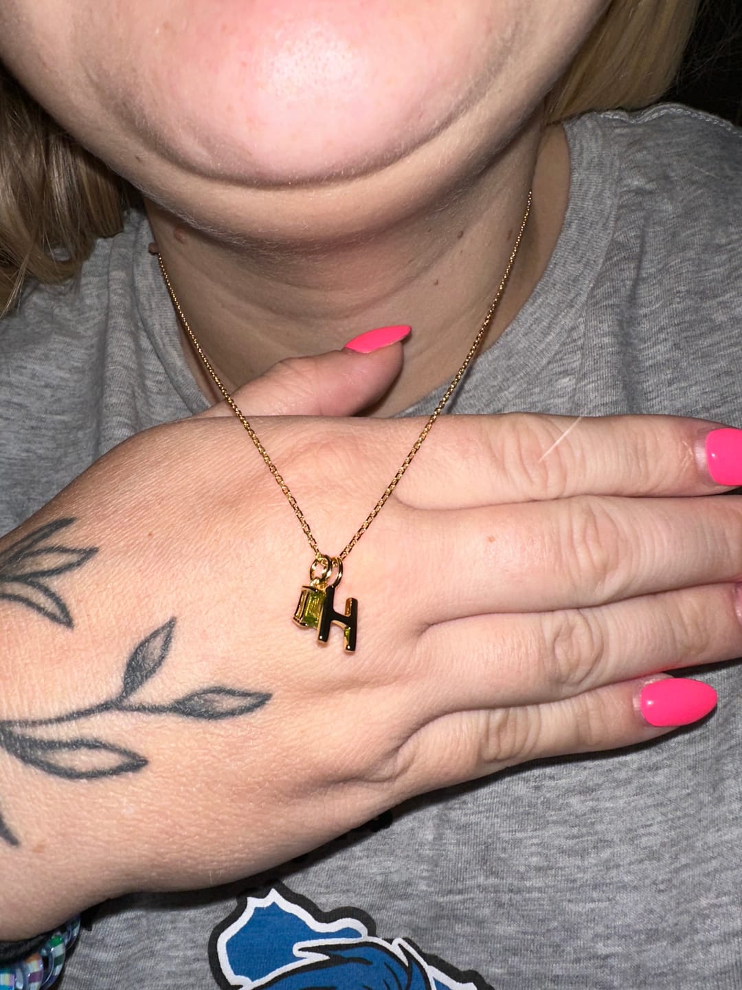 Customer photo review of Cable Chain Necklace