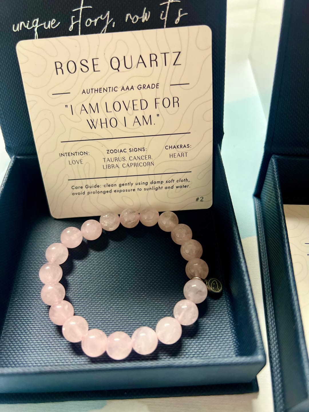 Customer photo review of Rose Quartz Bracelet