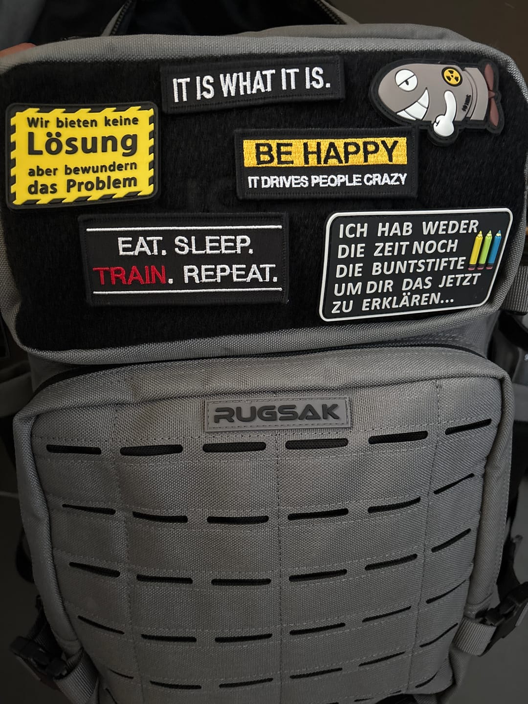 Customer photo review of Eat Sleep Train Repeat PATCH