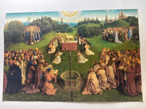 Customer photo review of The Ghent Altarpiece: Adoration of the Mystic Lamb | Jan van Eyck | 1432