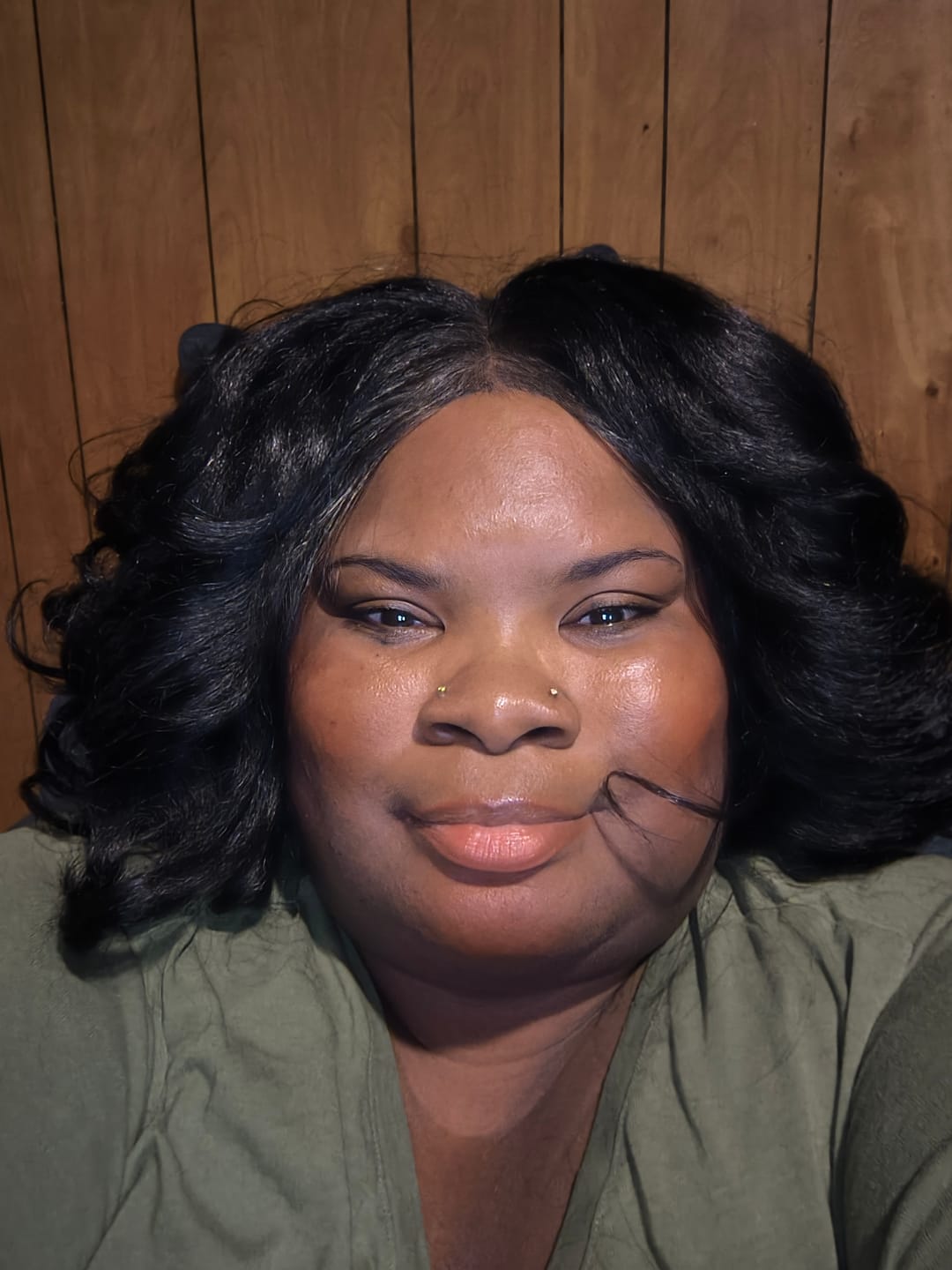 Customer photo review of Chade Magic Lace Heart Hairline Glueless Y-Part HD Lace Front Wig - MHH05