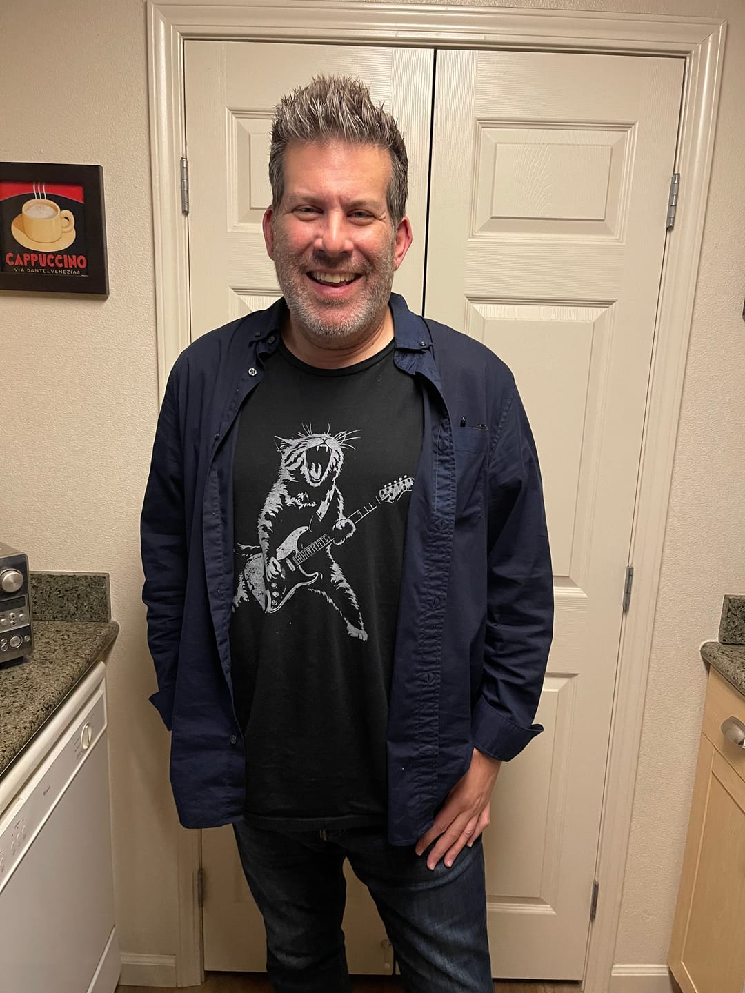 Customer photo review of Rock Kitty T-Shirt