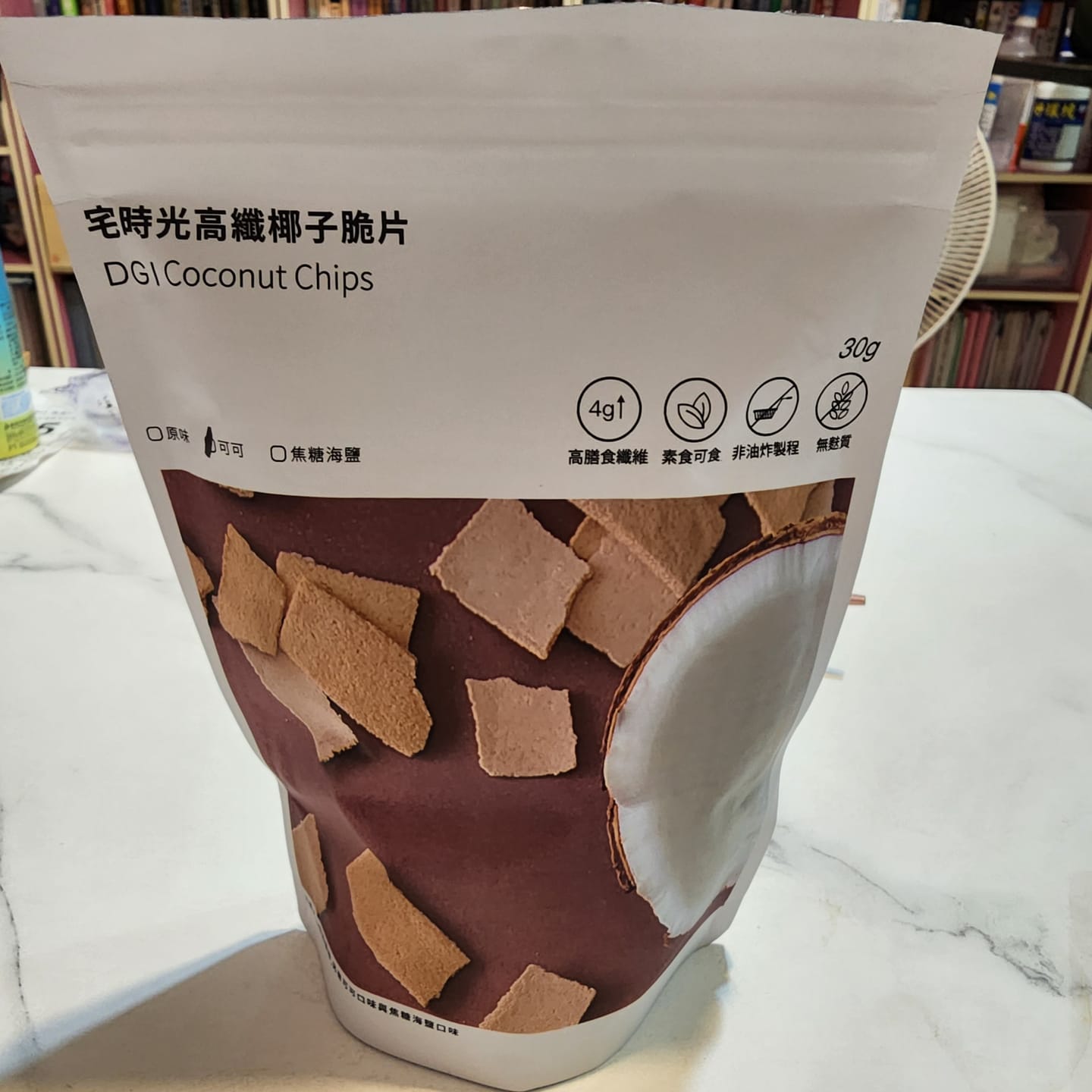 Customer photo review of 【加購特惠】高纖原味/可可/焦糖海鹽椰子脆片