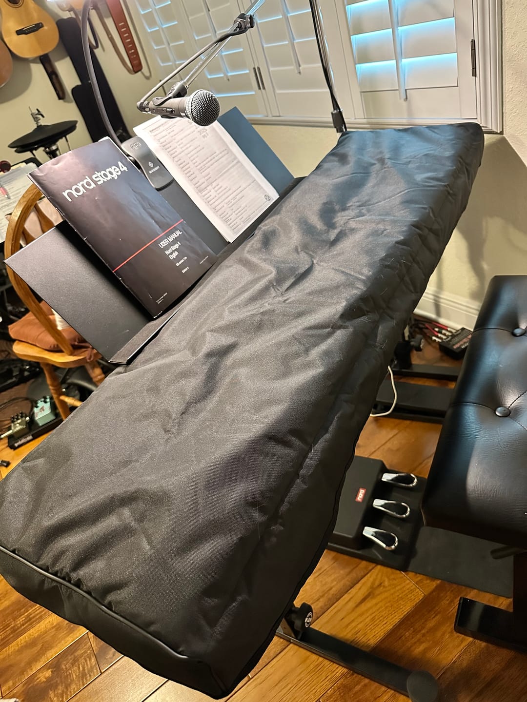 Customer photo review of Custom padded cover for Nord Stage 4 88-Key Keyboard